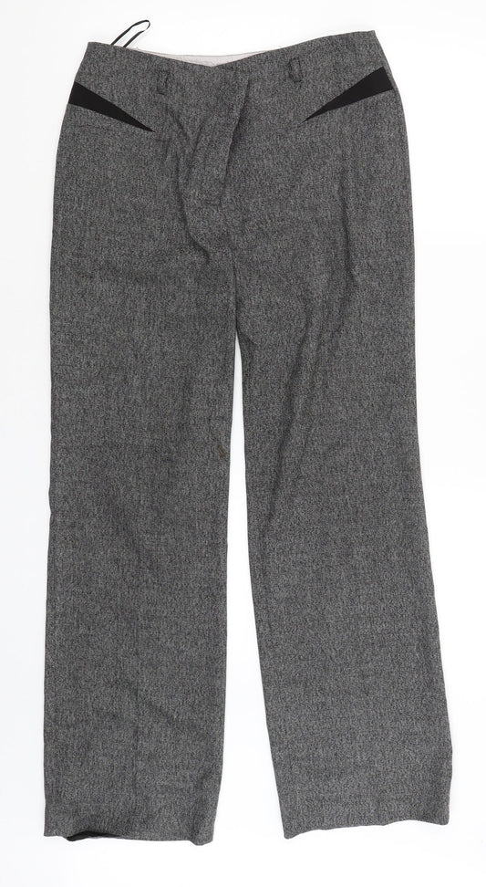 NEXT Womens Grey   Carrot Trousers Size 10 L30 in