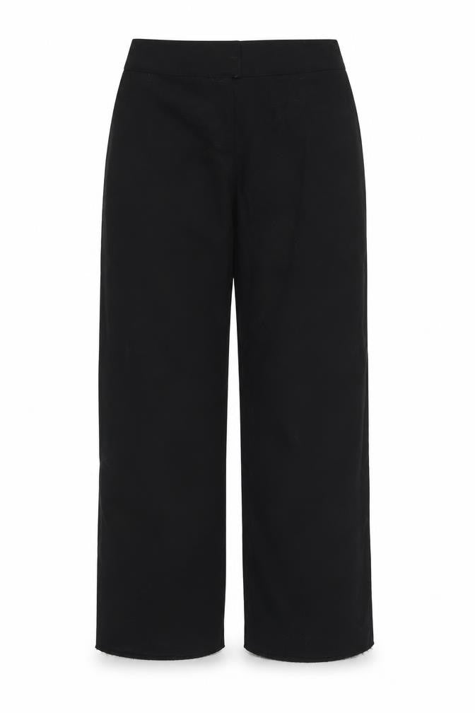 Front view of Papaya women’s black trousers, size UK 12, 26-inch leg