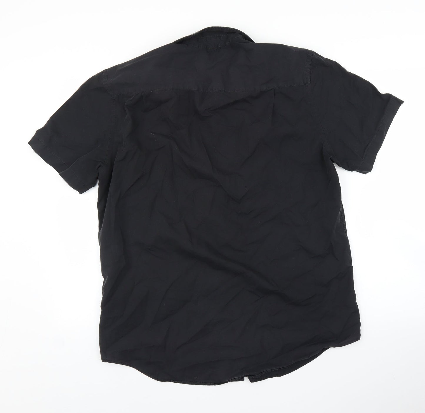 F&F Mens Black    Button-Up Size 16