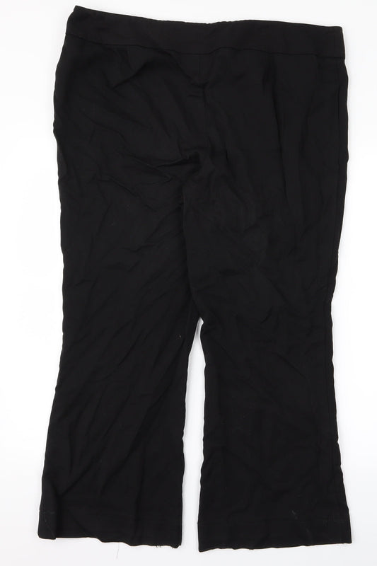 Preworn Womens Black   Trousers  Size 40 L26 in
