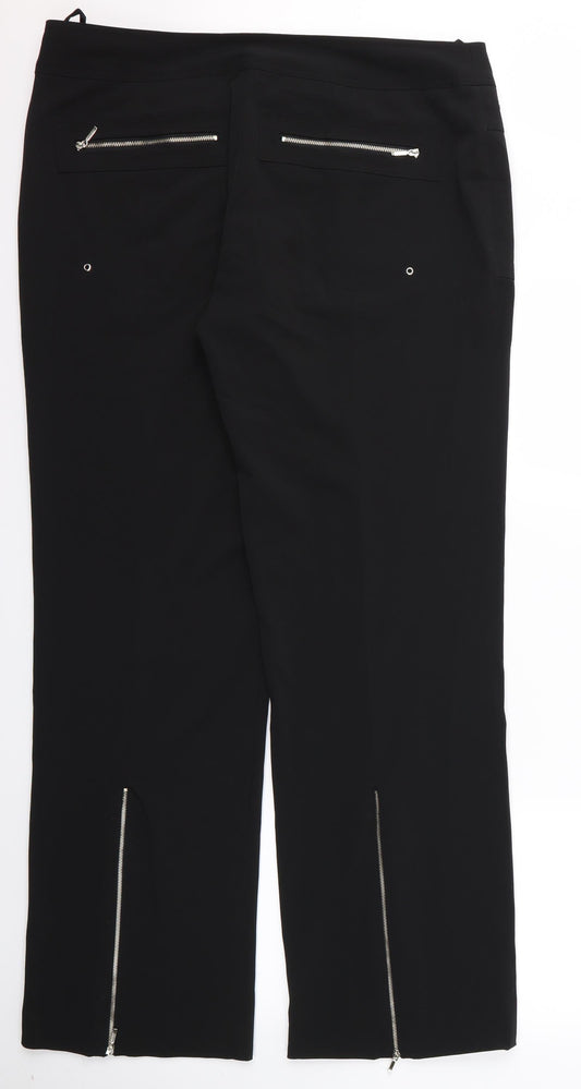 pas Womens Black   Trousers  Size 44 L30 in