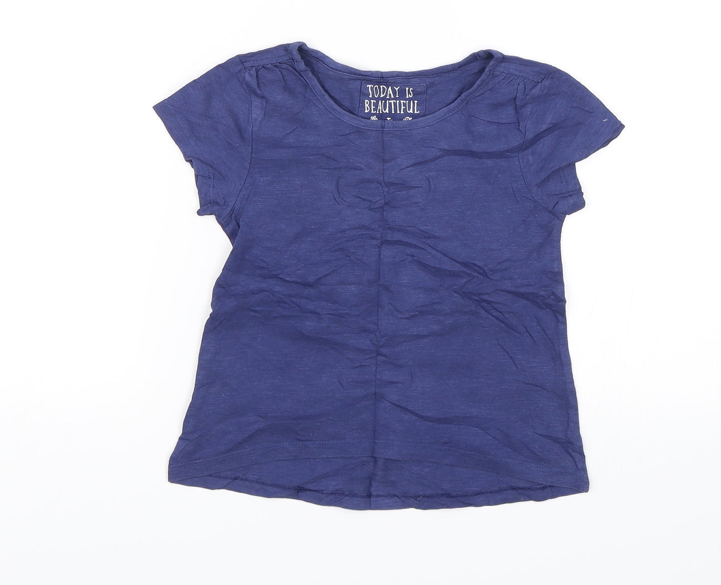 TU Girls Blue   Basic T-Shirt Size 6 Years