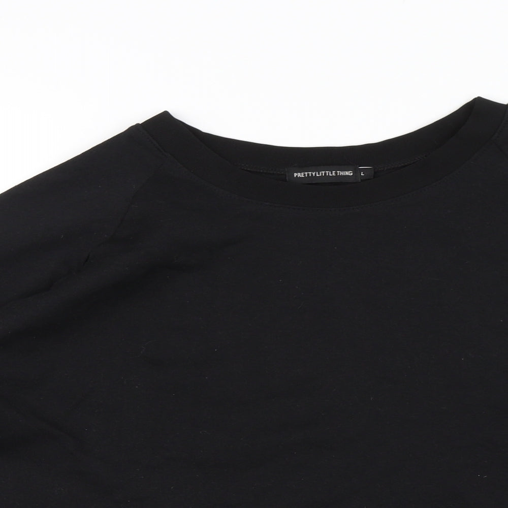 PRETTYLITTLETHING Womens Black   Pullover Jumper Size L