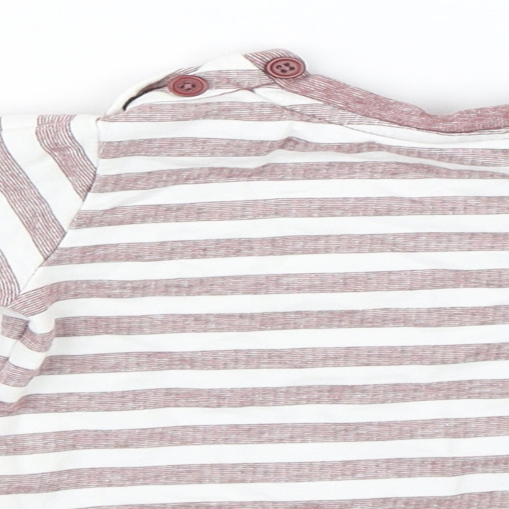 Matalan Baby White Striped  Pullover Jumper Size 3-6 Months