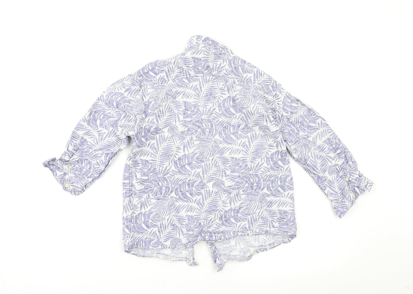 Zara Boys Blue Floral   Button-Up Size 9 Years
