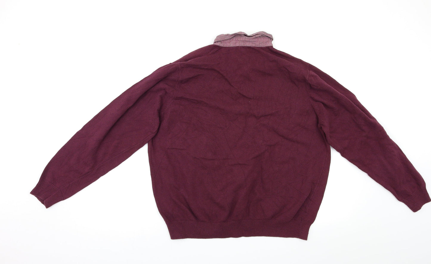 Cotton Traders Mens Purple   Pullover Jumper Size L