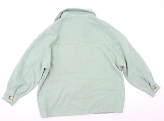 Missguided Womens Green   Jacket Coat Size 8