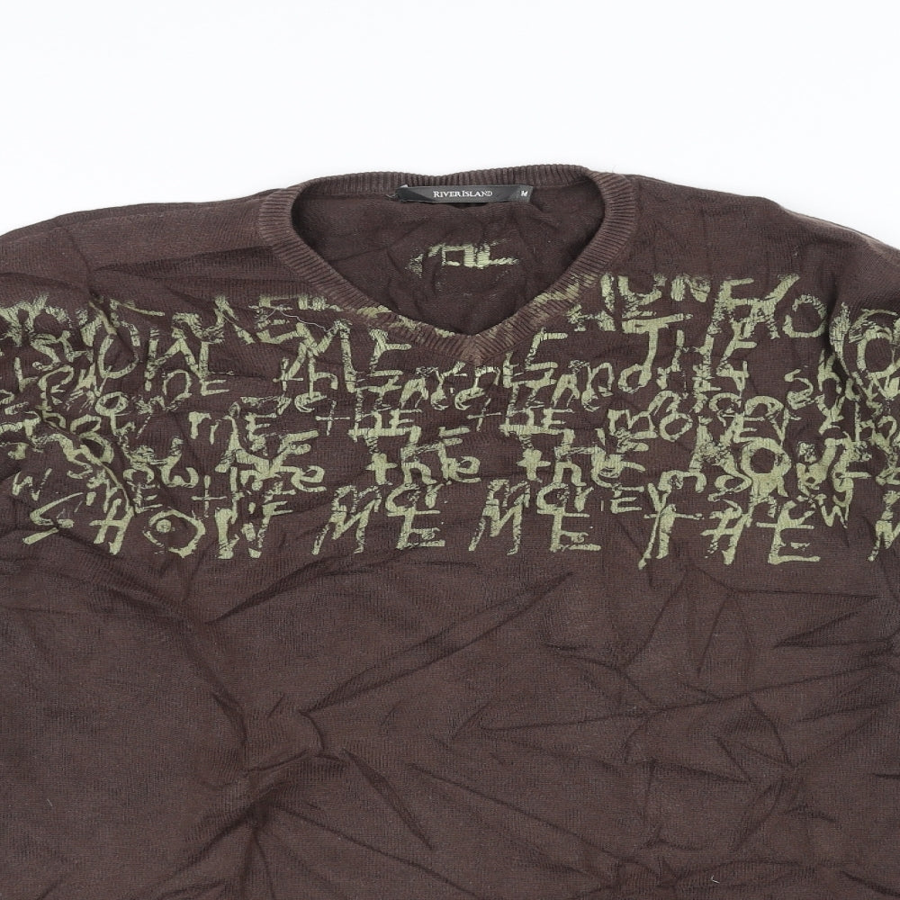 River Island Womens Brown   Pullover Jumper Size M