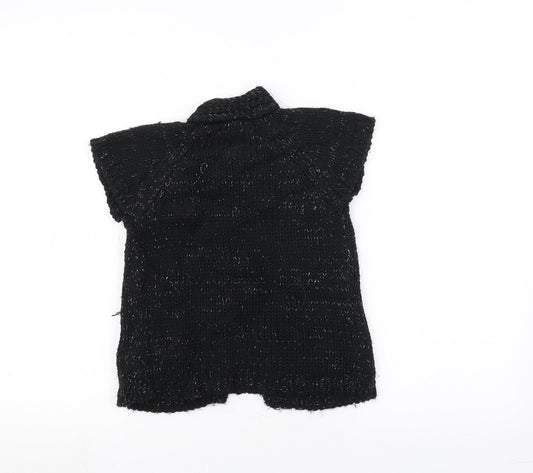 EthelAustin Girls Black  Knit Jacket Coatigan Size 5-6 Years