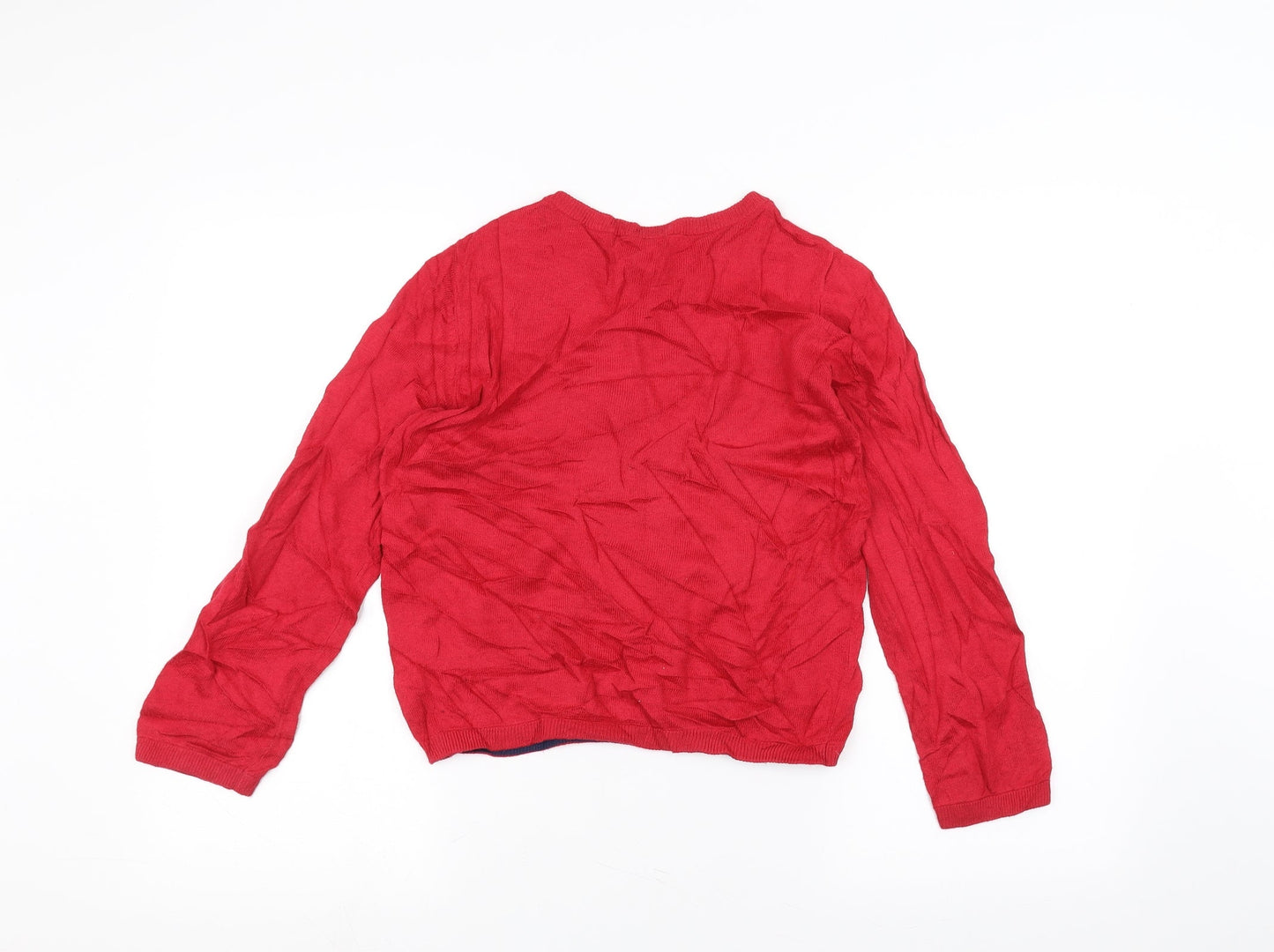 John Lewis Girls Red   Pullover Jumper Size 10 Years