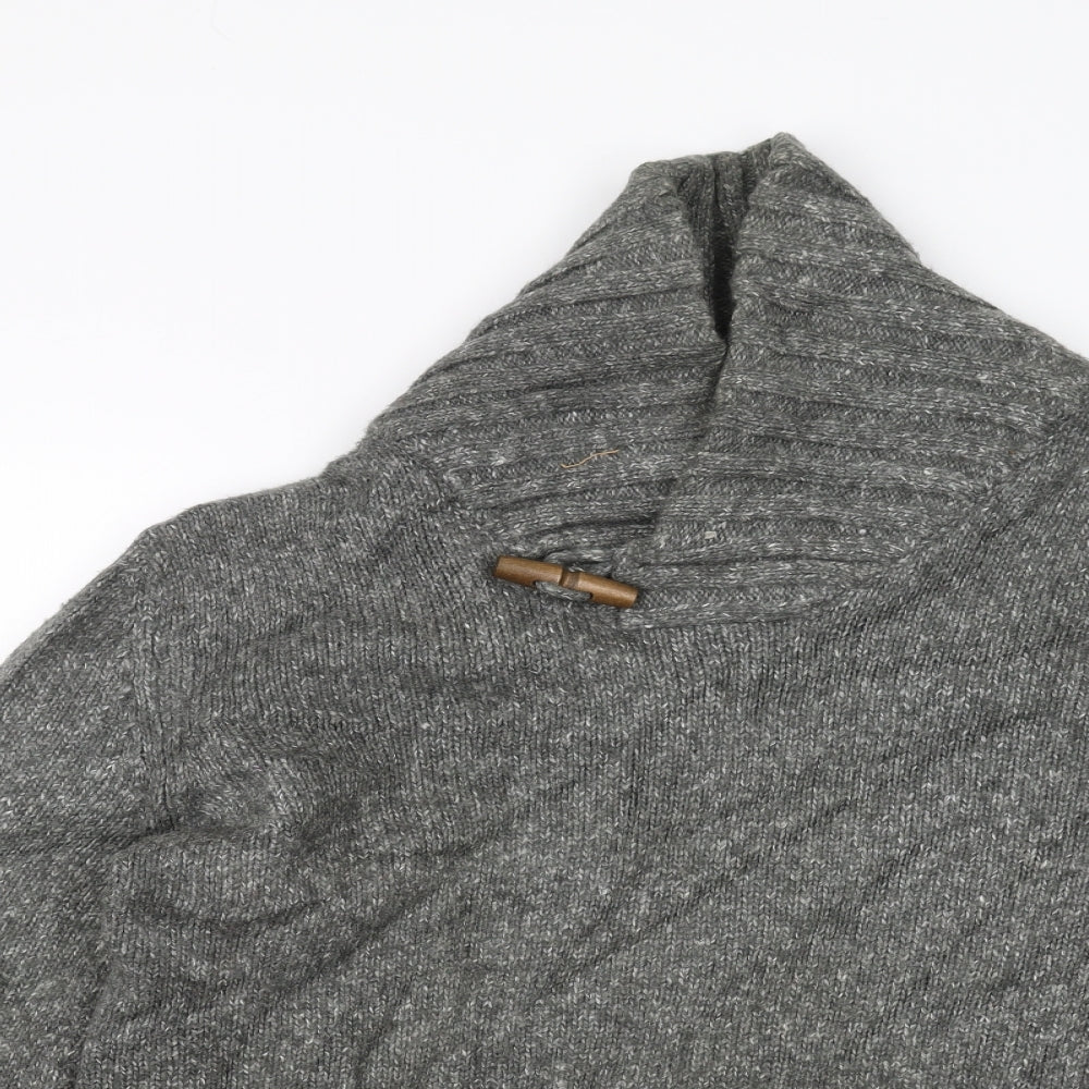 Spirit Mens Grey  Knit Jacket  Size L