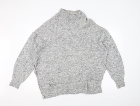 H&M Womens Grey  Knit Pullover Jumper Size M