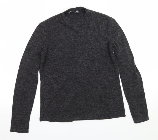Mango Womens Grey  Knit Pullover Jumper Size S