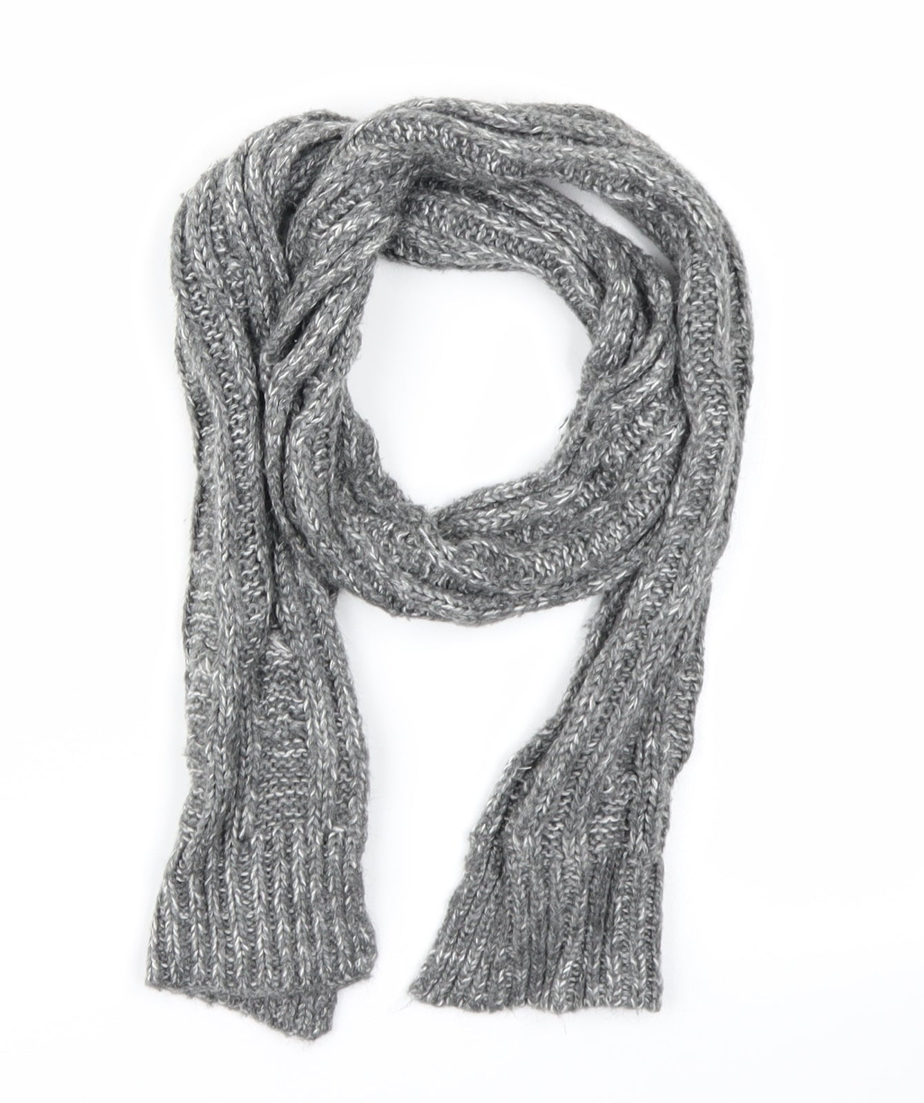 Preworn Womens Grey  Knit  Scarf