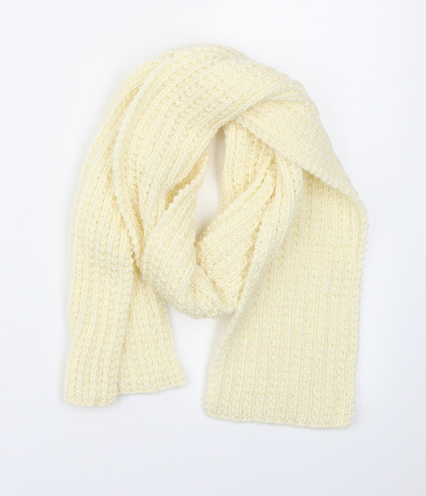 Preworn Womens Ivory  Knit  Scarf