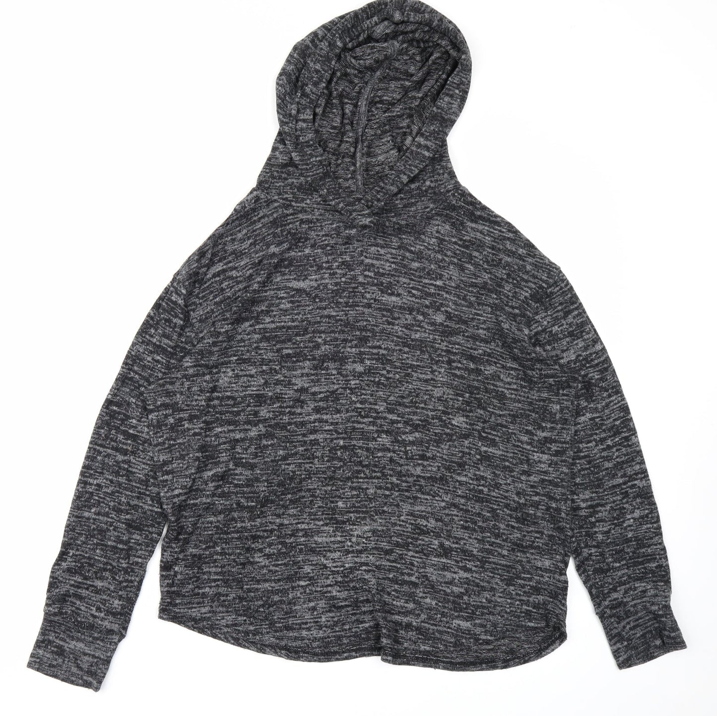 Papaya Womens Black   Pullover Hoodie Size M