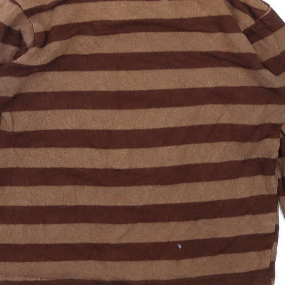 Fisher Boys Brown Striped  Basic T-Shirt Size 2-3 Years