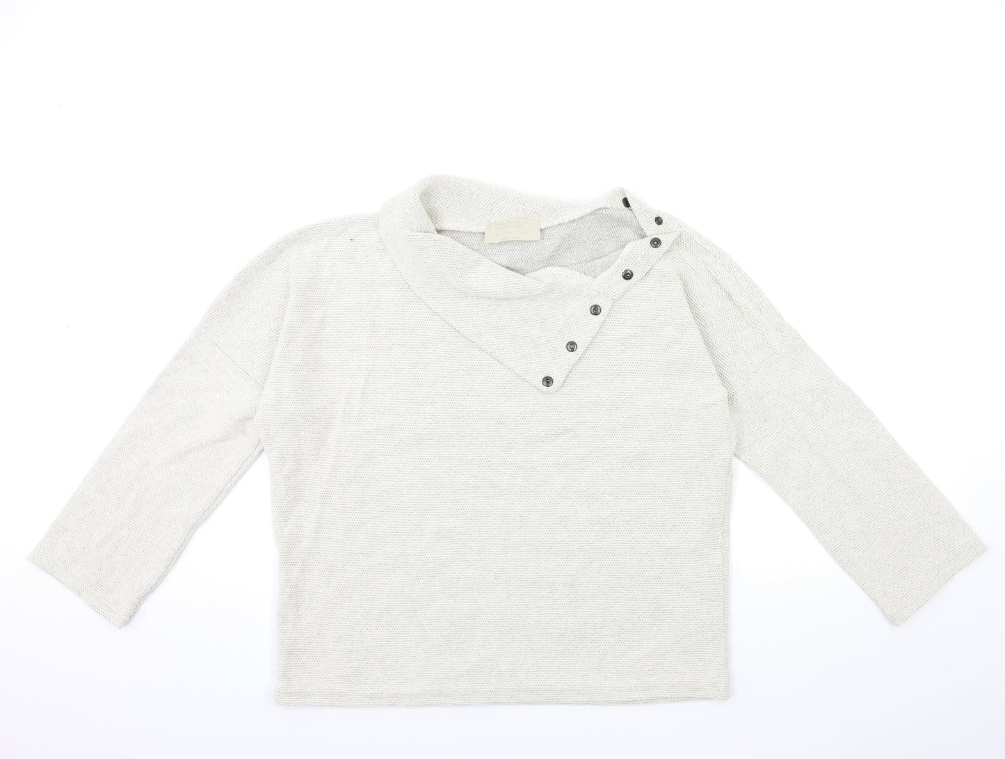 Zara Womens Beige  Knit Pullover Jumper Size M