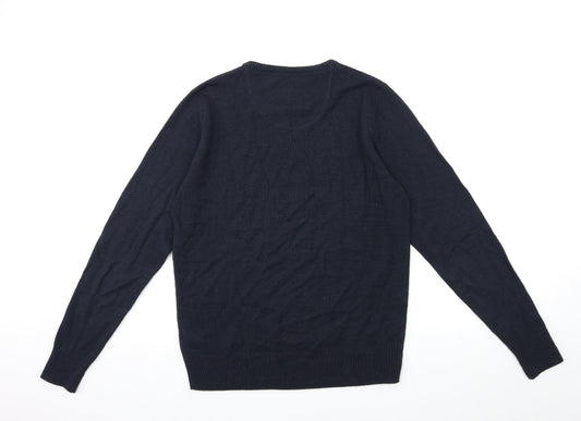 Dcode Mens Blue  Knit Pullover Jumper Size S