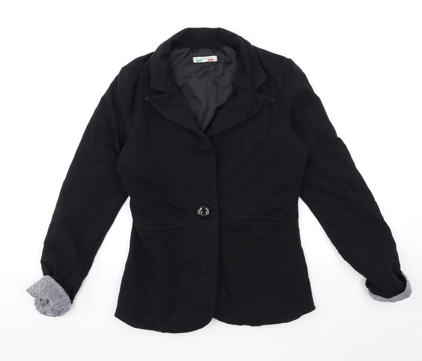 Preworn Womens Black   Jacket Blazer Size 8