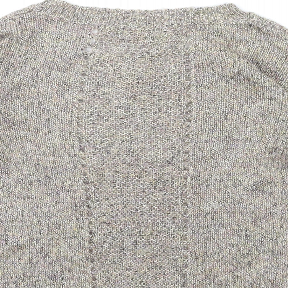RJR.John Rocha Womens Silver  Knit Pullover Jumper Size 8