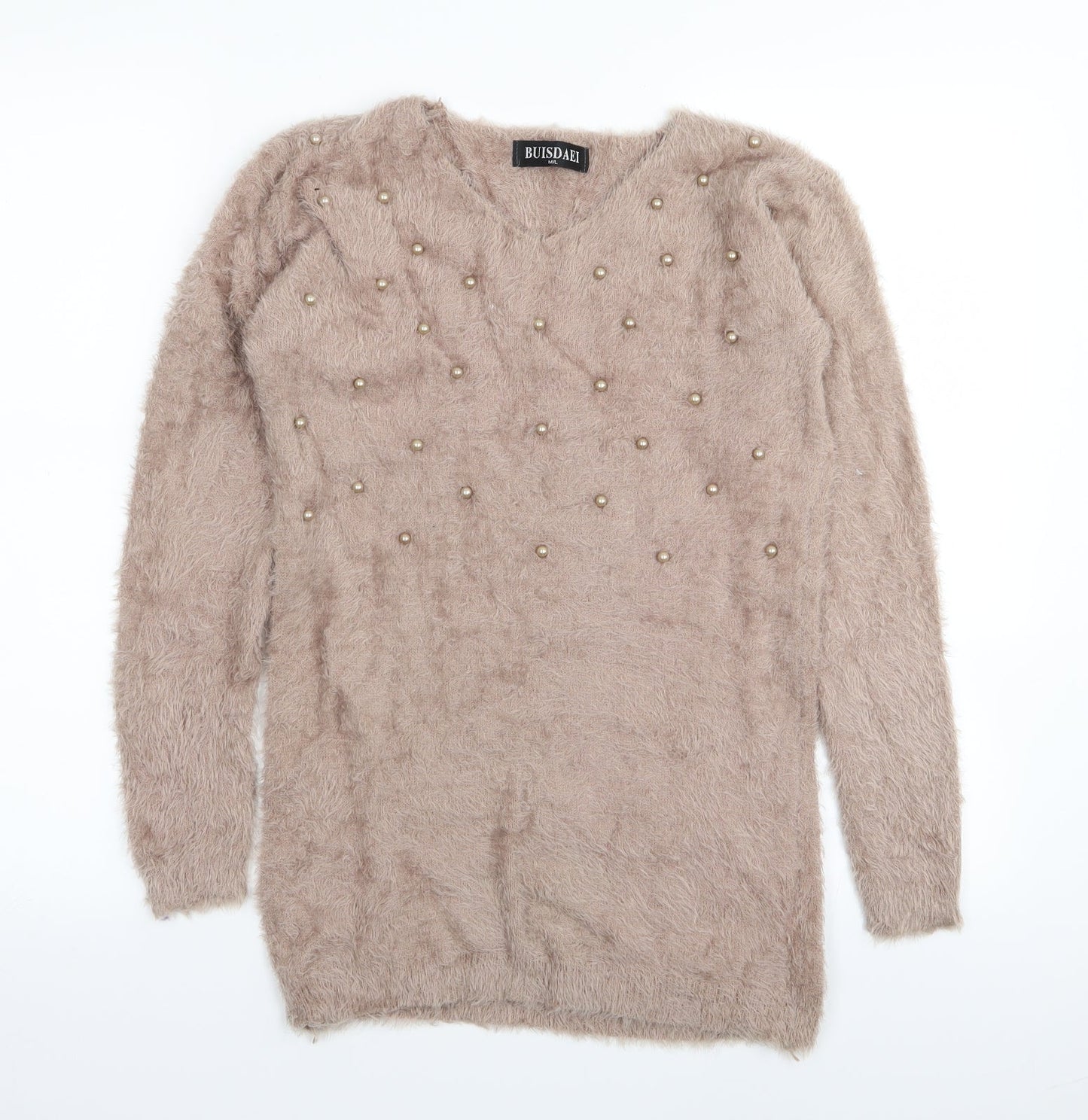 buisdaei Womens Beige   Pullover Jumper Size M