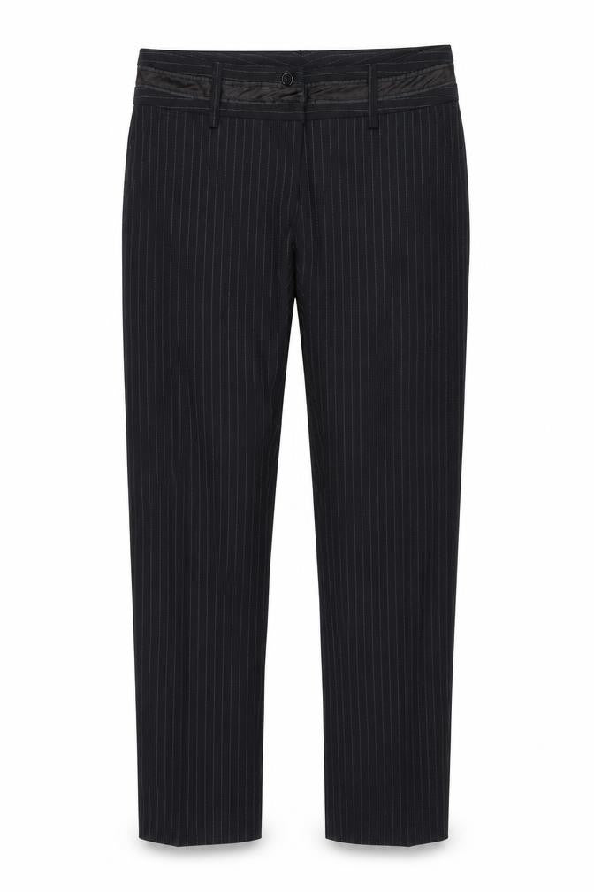 Preworn Womens Black Striped  Trousers  Size 30 in L31 in