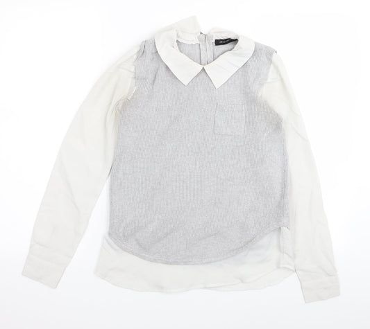 g2000 women Womens Grey   Pullover Jumper Size 4  - top/jumper