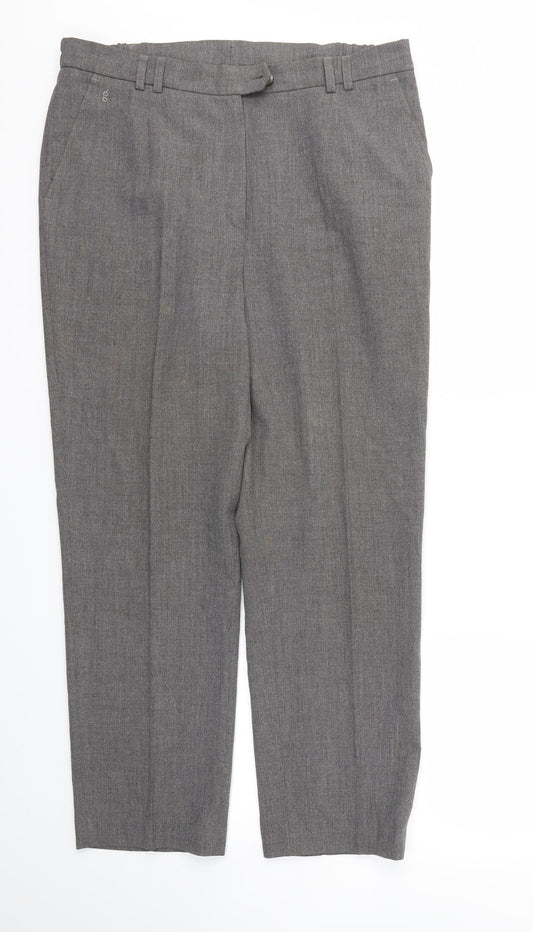Preworn Womens Grey   Trousers  Size 34 L27 in