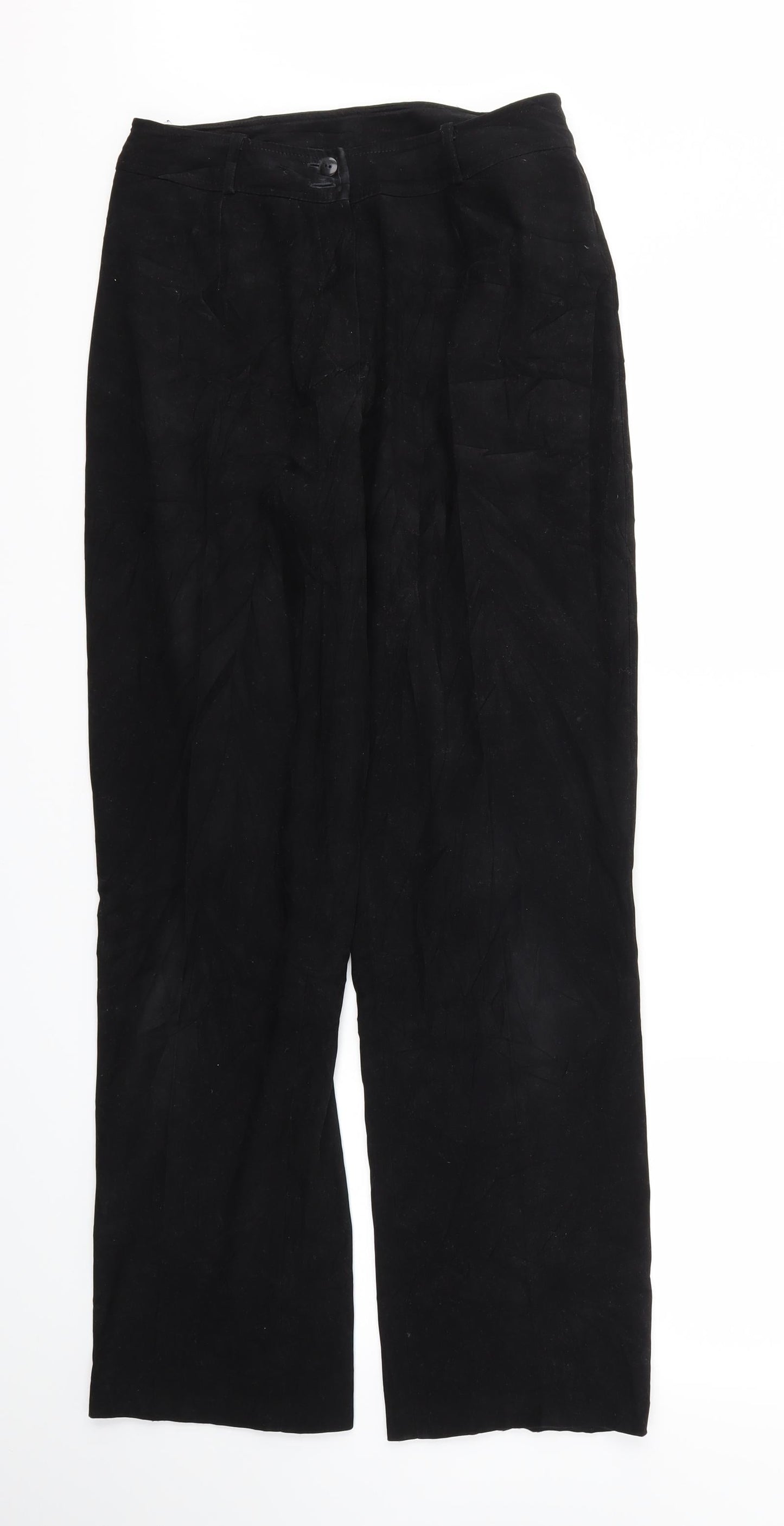 Preworn Womens Black   Trousers  Size 30 in L28 in