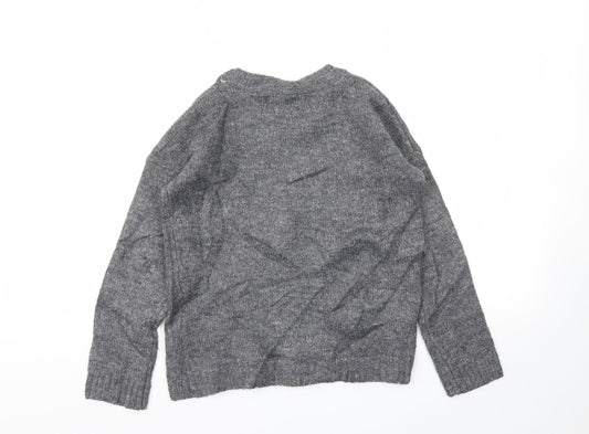 Primark Girls Grey   Pullover Hoodie Size 8-9 Years