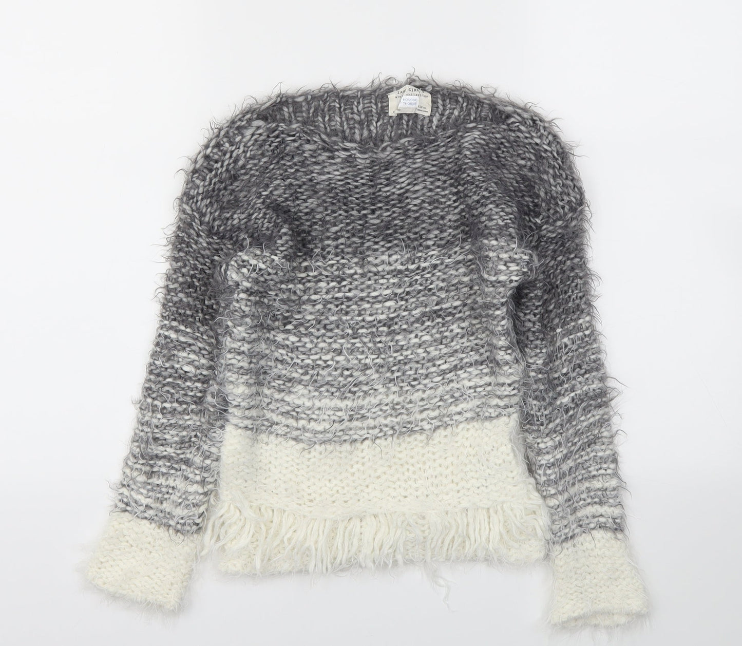 Zara Girls Grey   Pullover Sweatshirt Size 7 Years