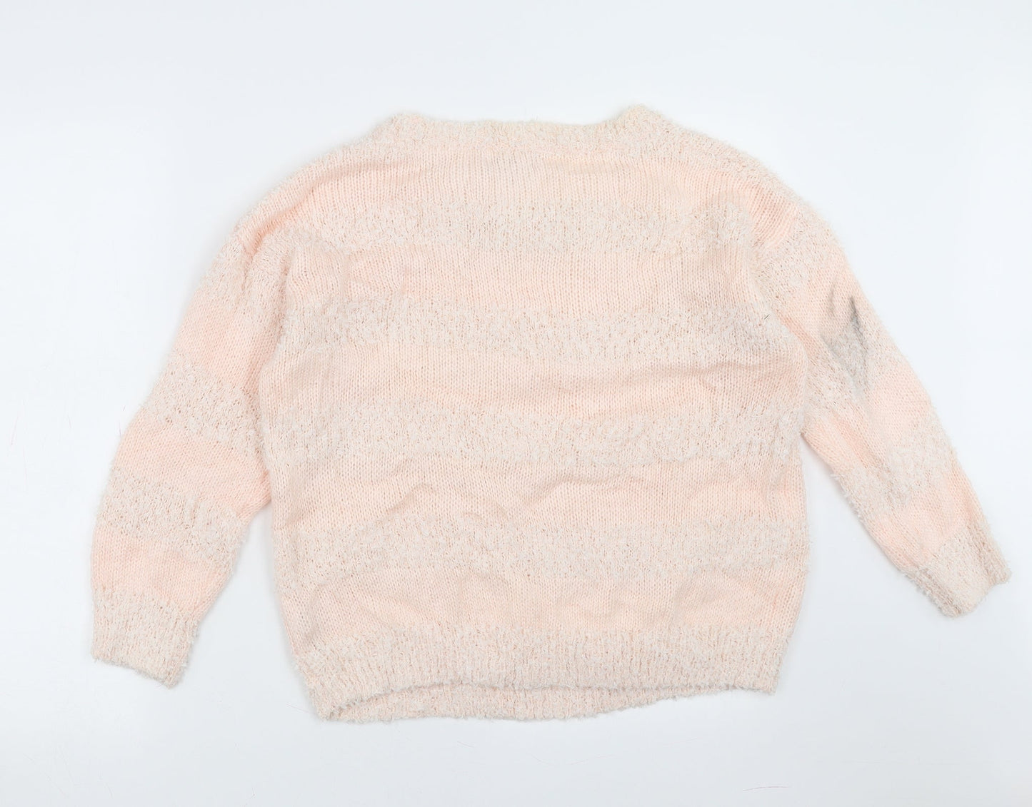 Red Herring Womens Pink Striped  Pullover Jumper Size 16