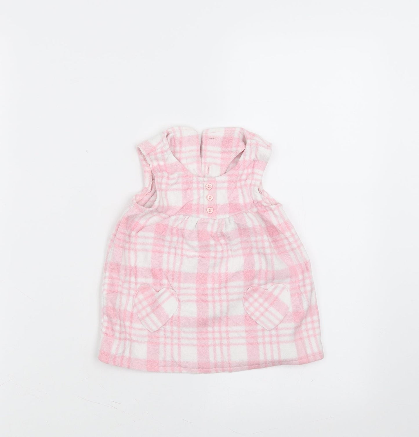 George Girls Pink Check  Fit & Flare  Size 3-6 Months