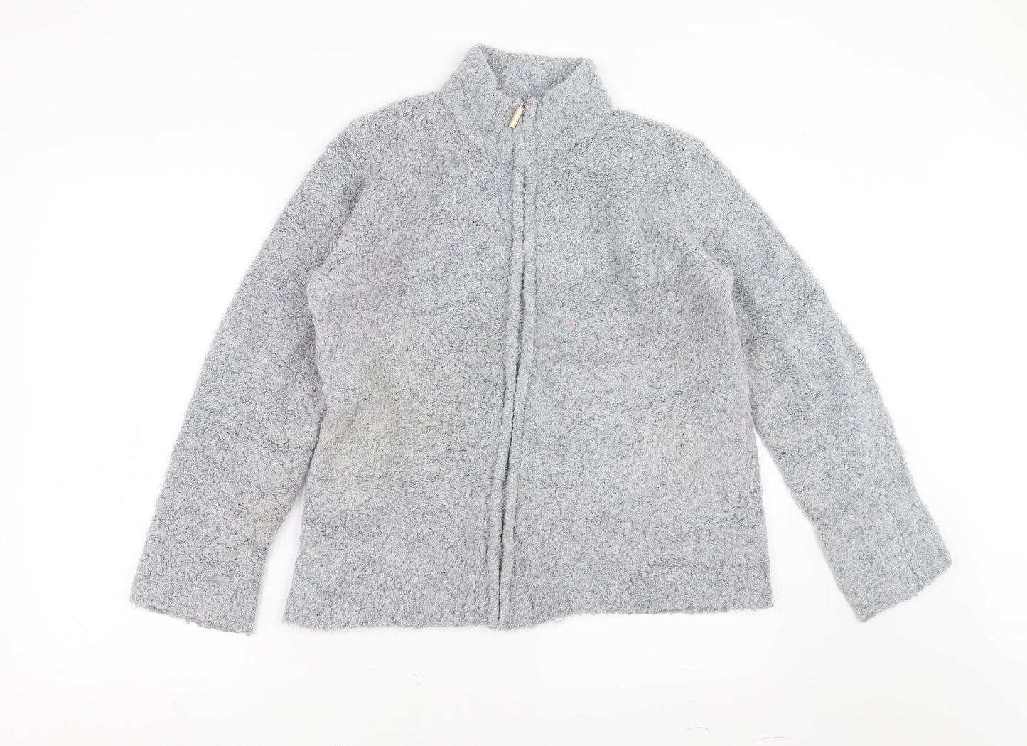 EWM Womens Grey   Full Zip Jumper Size M