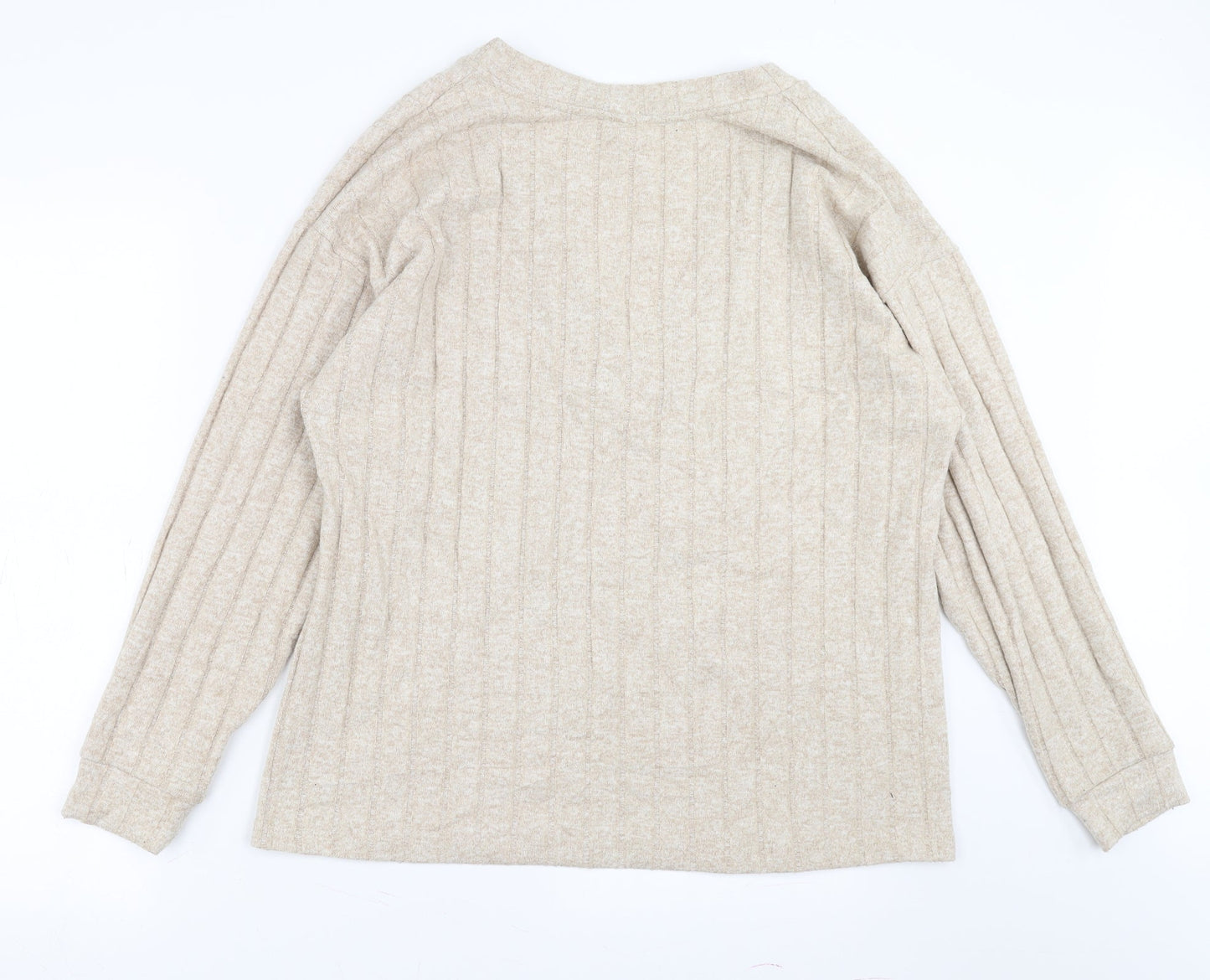 ASOS Womens Beige Striped  Pullover Jumper Size 10