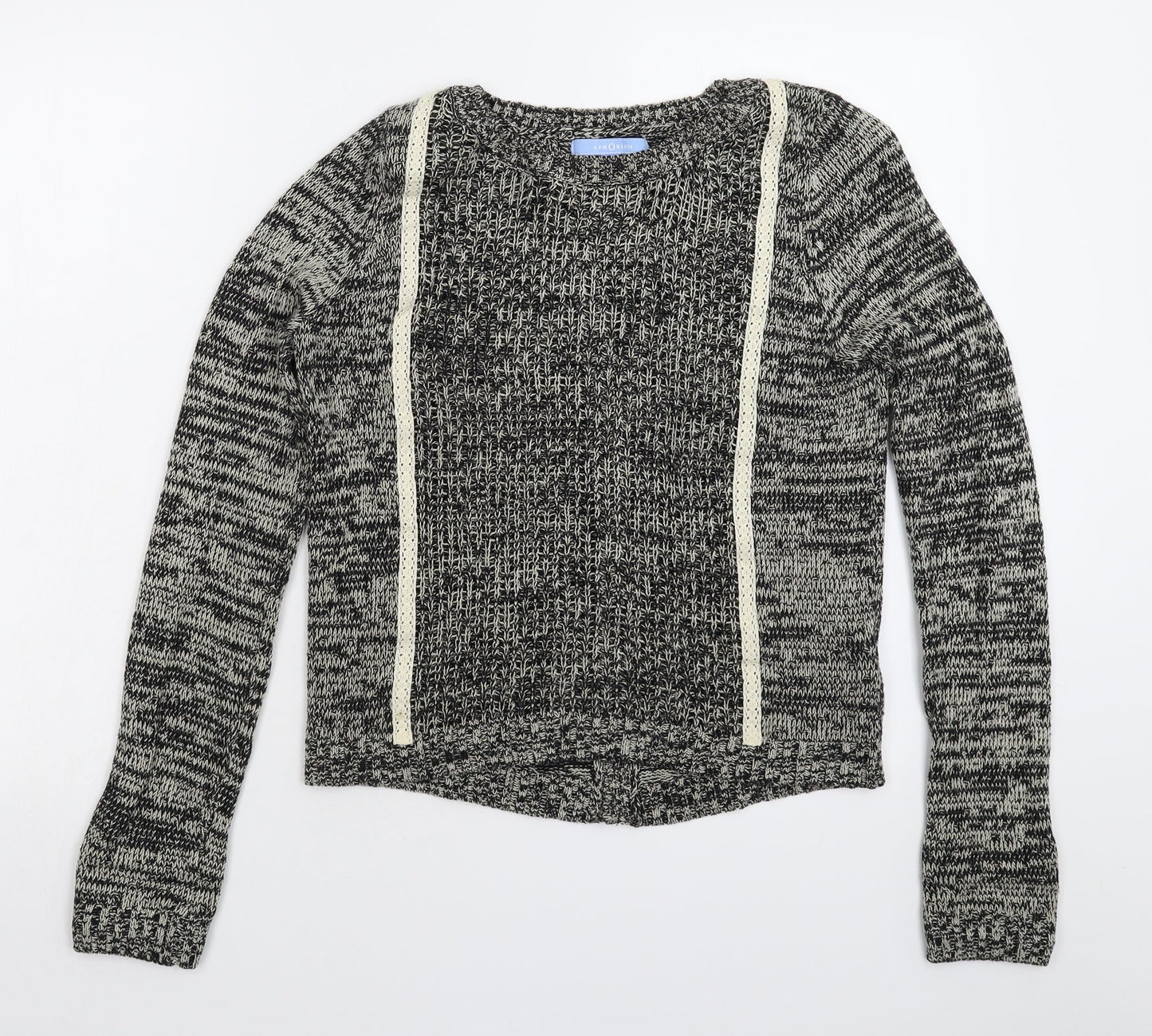 Aphorism Womens Grey  Knit Pullover Jumper Size M