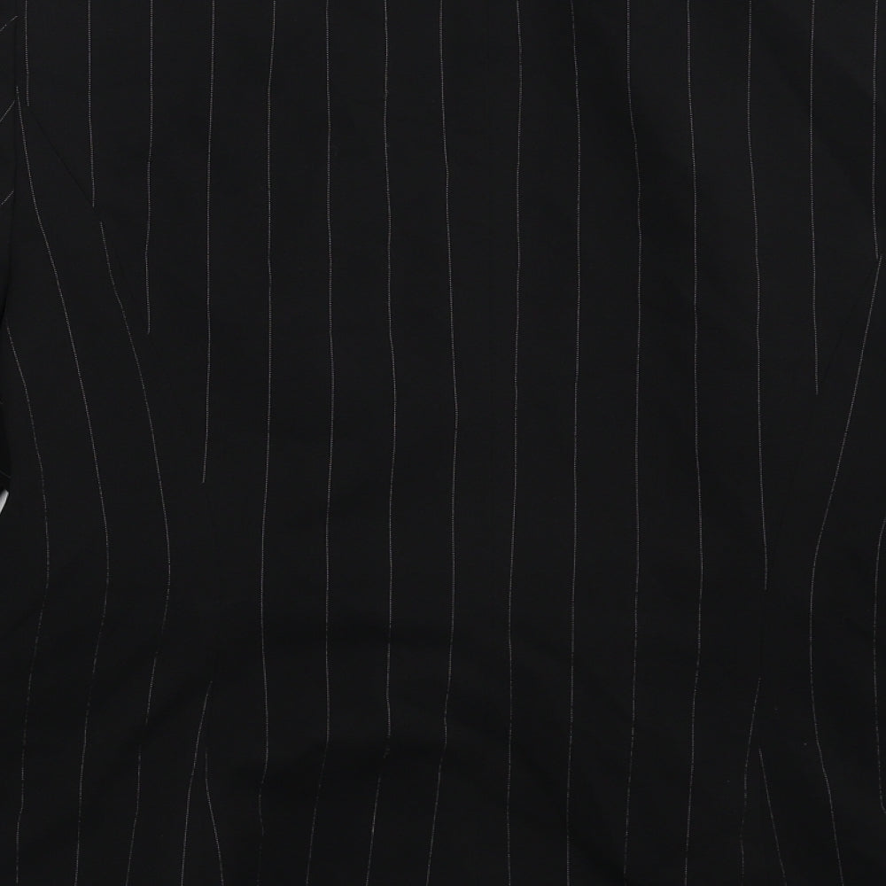 Dorothy Perkins Womens Black Striped  Jacket Suit Jacket Size 14