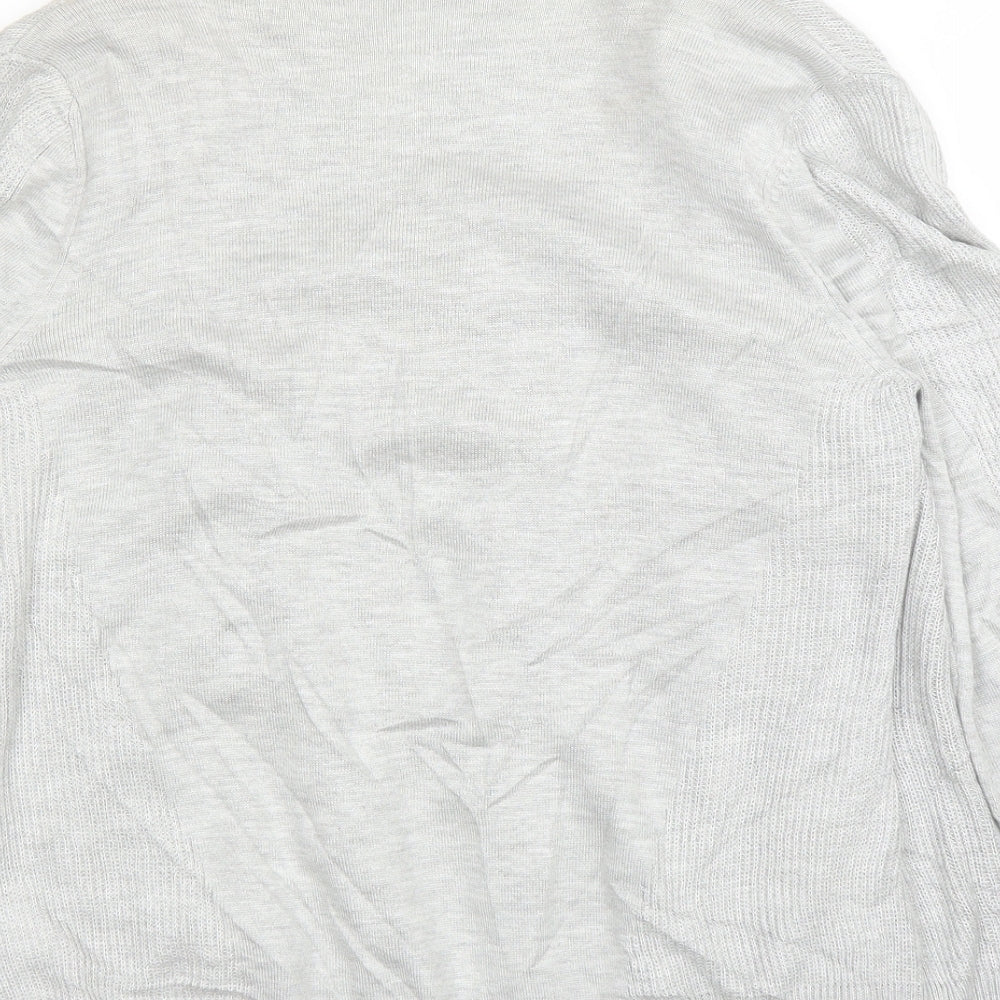 M&S Womens Grey Floral  Basic Blouse Size 10