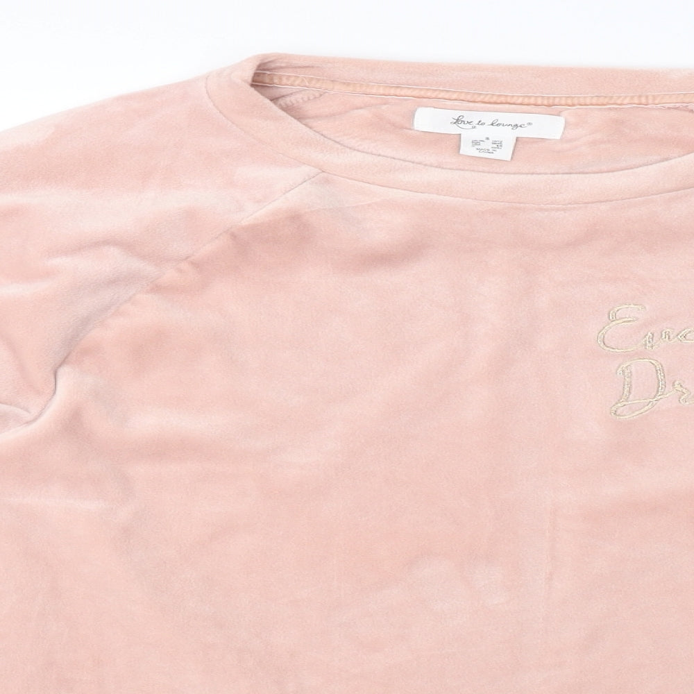 love to lounge      Womens Pink   Pullover Jumper Size S