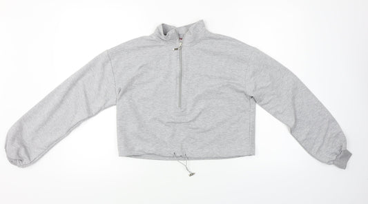 PORTABELLO  Womens Grey   Henley Jumper Size S