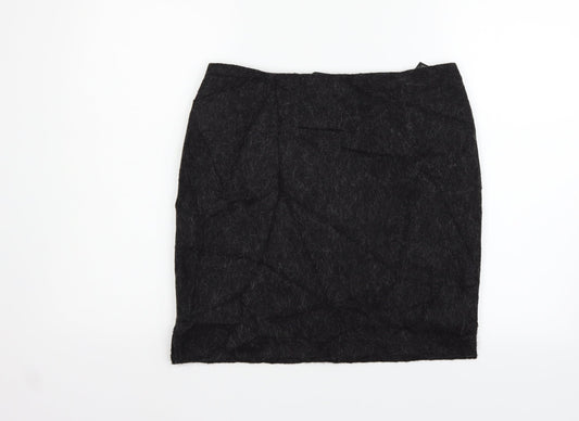 H&M Womens Grey   Flare Skirt Size 14