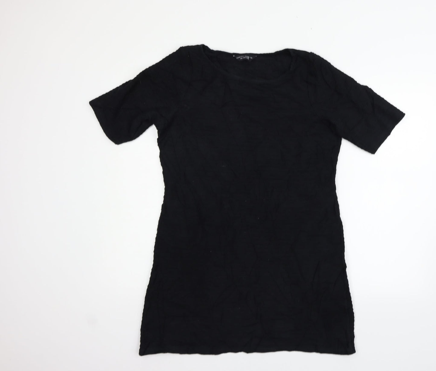 Dorothy Perkins Womens Black Houndstooth  Fit & Flare  Size 14