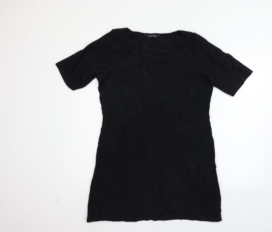Dorothy Perkins Womens Black Houndstooth  Fit & Flare  Size 14