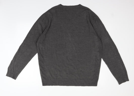 Twisted Soul Mens Grey   Pullover Jumper Size XL