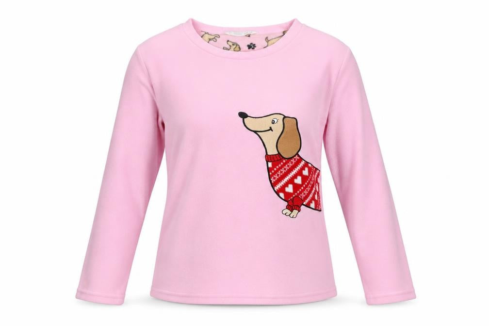 Preworn Womens Pink Solid  Top Pyjama Top Size 10