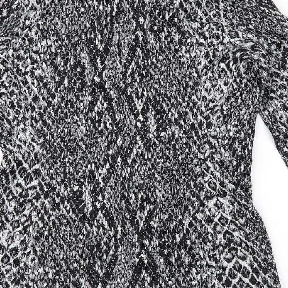 NEXT Womens Grey Animal Print  Jacket  Size 8