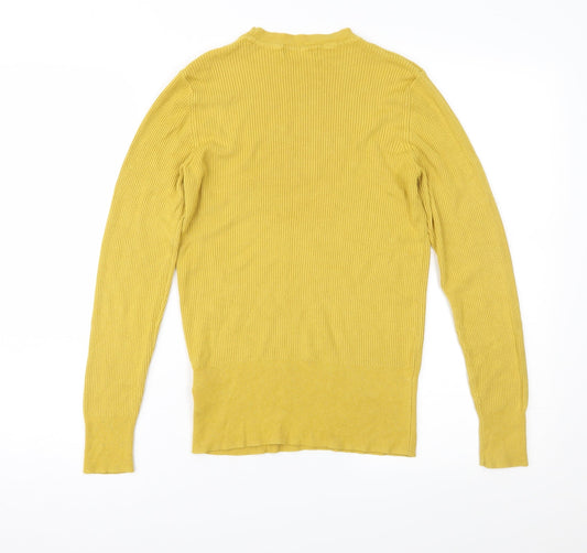Marks and Spencer Womens Yellow   Pullover Jumper Size 14