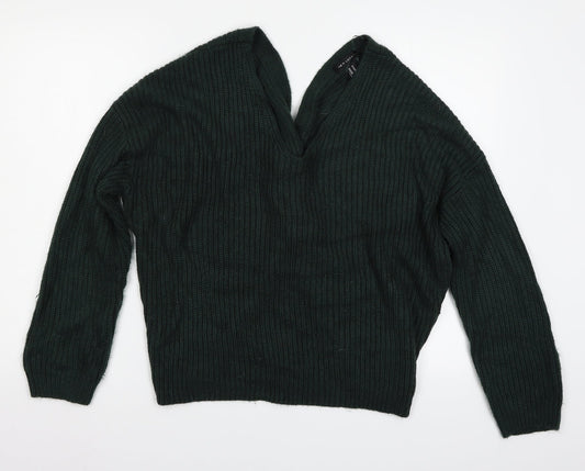 New Look Womens Green   Pullover Jumper Size M