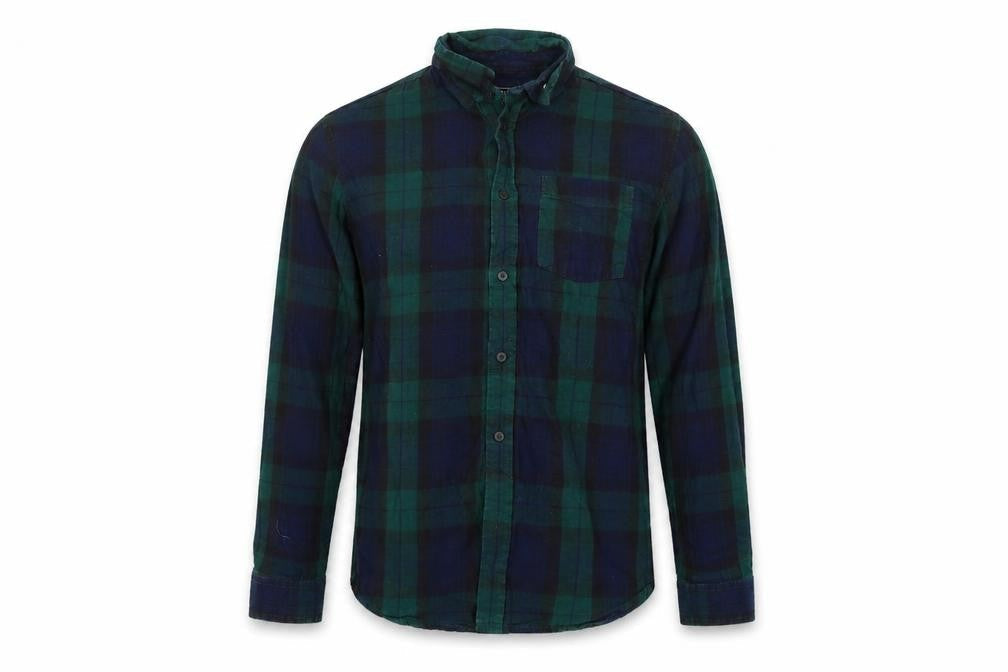 Peacocks Mens Multicoloured Check   Button-Up Size M